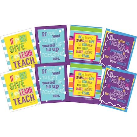 Barker Creek I Believe in You Art Prints Set, Happy Collection, 8/Set 4179